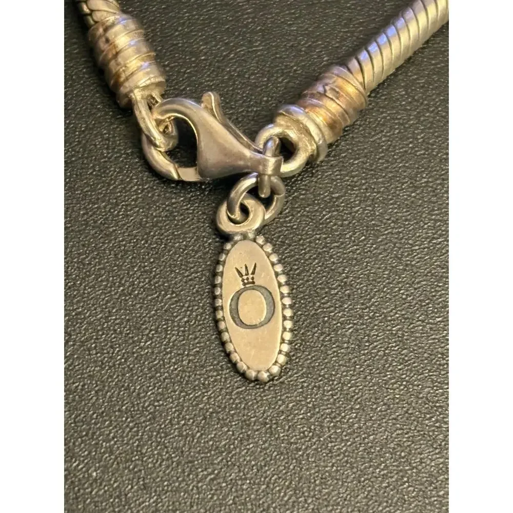 Pandora Sterling Silver Snake Chain Bracelet 7.75 Lobster Clasp